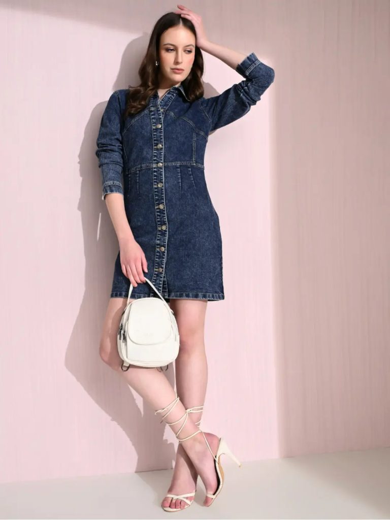 Imgi 770 Women S Blue Denim Dress With Front Button Details.jpg 768x1024